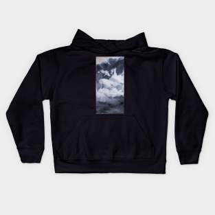 Cloudy Sky Abstract Painting Kids Hoodie